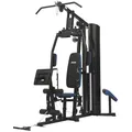 Produktbild: DIONE HG6 - Fitness Station - Homegym - Krafstation - Fitnessstation - Mit Beinpresse - 80kg Gewichtsblock - Luxuriöse Sitzkissen