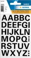 Produktbild: Herma 4163 463 Buchstaben 15 mm A-Z wetterfest Folie schwarz 1 Bl.