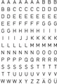Produktbild: HERMA Buchstaben-Sticker A-Z, Folie schwarz, 15 mm hoch