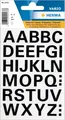 Produktbild: HERMA 4163  Buchstaben Aufkleber Schwarz, 36 Stück, Schriftgröße 15 mm, selbstkl