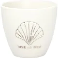 Produktbild: GreenGate Latte Cup Vive la mer White