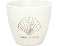 Produktbild: Greengate Becher Vive la mer Latte Cup white 0,35l, Steinzeug