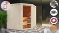 Produktbild: Sauna Saunakabine Innensauna HANNAH 2 197x197cm +9kW-Bio Ofen Wifi Steuerung