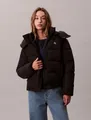 Produktbild: Calvin Klein Jeans Steppjacke MATTE MONOLOGO MW SHORT PUFFER Mit Rundhalsausschnitt, regular fit