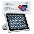 Produktbild: Reflektor mit Infrarot-LEDs PNI IR30 für Kameras und CCTV-Systeme, 30 IR-LEDs, Entfernung 80 m, IP66, Weiß