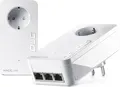 Produktbild: devolo Powerline Adapter Magic 2 LAN triple Starter Kit | 2400 Mbit/s | 3x Gigabit LAN | App-Steuerung | weiß