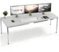 Produktbild: Schreibtisch / Konferenztisch VERSEE VST1 200x100 cm Lichtgrau – höhenverstellbar, stabil