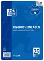 Produktbild: OXFORD Ringbuchmappe Ringbucheinlage LIN25 - A4, liniert, 90g/qm, 4-fach gelocht, 50 Blatt