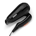 Produktbild: BaByliss Haartrockner Travel Folding – Leichter und leistungsstarker 2000W Föhn, Universalspannung, weltweit einsetzbar, 2 Temperatur-/Geschwindigkeitsstufen, Schwarz/Orange, 5334E