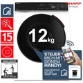 Produktbild: Sharp ES-PRO214WA-DE Waschmaschine 12 kg Weiß  WIFI VeeZy App AquaStop 2ML