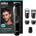 Produktbild: Braun All-In-One Trimmer-Set 3, 6-in-1 Multigroom, MGK3420, Schwarz