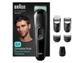 Produktbild: Braun Multi-Grooming-Kit 3, 6-in-1 Barttrimmer und Haarschneider MGK3420 schwarz