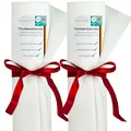 Produktbild: Sensalux Vlies Tischdeckenrolle 2er Set 1,00 x 40 m Weiß, 80 g/m², abwaschbar, wasserabweisend, stoffähnliche Tischdecke Rolle, Oeko-TEX, Party, Catering, Gastro