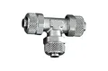 Produktbild: RIEGLER 110609-14.800-12 T-Verbinder, für Schlauch 12/10 mm, SW 17, Messing vernickelt, 1Stk
