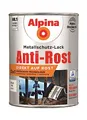 Produktbild: Alpina Metallschutzlack glänzend – Weiß – Anti-Rost-Lack für einen Langzeit-Korrosionsschutz – Witterungs- und UV-beständig – 2,5L
