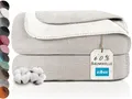 Produktbild: ZOLLNER Kuscheldecke zweifarbig in 150x200 cm - kuschelige Sofadecke in beige - waschbar bis 40°C - langlebiges Mischgewebe - Hotelwäschequalität - Oeko Tex® Zertifiziert