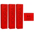 Produktbild: Schwarzkopf Igora Royal 3 x 60 ml 9-1 extra hellblond cendre Haarfarbe Cremefarb