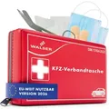 Produktbild: WALSER Erste Hilfe Set Auto 2026, Verbandskasten Auto Auszeichnung *, KFZ Verbandskasten 2026 europaweit nutzbar Erste Hilfe Kasten, KFZ Verbandsta...
