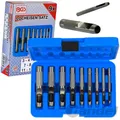Produktbild: BGS LOCHEISEN-SATZ 3-12 mm LOCHSTANZE AUSSCHLAG-EISEN LOCHPFEIFE 9-teilig