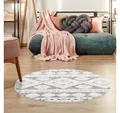 Produktbild: Carpet City Hochflor-Teppich Focus 3005, rund, Höhe: 20 mm, Boho-Teppich, Hochtief-Muster/ 3D-Effekt, für Wohnzimmer, Schlafzimmer