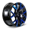 Produktbild: 1x BARRACUDA TZUNAMEE EVO black gloss flashblue 8.0Jx18 5x120 ET40