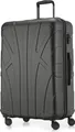 Produktbild: Suitline - Reisekoffer groß erweiterbar, Koffer XL 4 Rollen, Rollkoffer Hartschale, Trolley Hardcase Check-In Gepäck 20-23 kg, Gurtmaß 158 cm, TSA,Graphit
