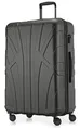 Produktbild: suitline - Großer Hartschalen-Koffer Koffer Trolley Rollkoffer XL Reisekoffer, TSA, 76 cm, ca. 96-110 Liter, 100% ABS matt, Graphite