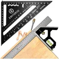 Produktbild: Zimmermannswinkel 12-in-1 Anschlagwinkel Set Schwarz