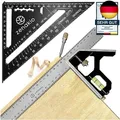 Produktbild: Zimmermannswinkel 12-IN-1 - Komplettes Set mit Anschlagwinkel (Set of 2) -