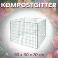 Produktbild: Komposter Metall Metallkomposter Kompostbehälter Garten 90 x 90 x 70 cm V2Aox