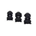 Produktbild: Nemesis Now Three Wise Labradors, Black, 8.5cm,B5881V2