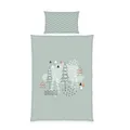 Produktbild: Herding babybest Kleinkinder-Bettwäsche-Set, Nordic Forest Wendemotiv, Kopfkissenbezug 40 x 60 cm, Bettbezug 100 x 135 cm, Mit Reißverschluss und Hoteleinschlag, 100% Baumwolle/Renforcé