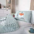 Produktbild: Herding Renforce Kinder Bettwäsche Nordic Forest mint Wendemotiv Wald 100x135 cm