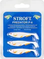 Produktbild: Stroft Predator P-6 Gummifisch 6cm 3 Stück White Fire Fin