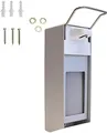 Produktbild: Herrmann Desinfektionsmittelspender 1000ml Kurzarm | Wand-Spender hochwertiges Aluminium inkl Befestigungsmaterial | Dosier-Pumpe für Desinfektionsmittel & Seife | Universalspender