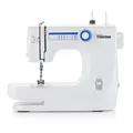 Produktbild: Tristar Nähmaschine, Einstiegsmodell für Anfänger, 10 Stichmuster, Freiarmfunktion, Doppelnadel, Einfaches Einfädeln, Leichtes Design, Nicht für dicke Stoffe, ab 12 Jahren, SM-6000