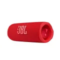 Produktbild: JBL Flip 6 Bluetooth Box - Rot – Wasserdichter, tragbarer Lautsprecher mit 2-Wege-Lautsprechersystem für kraftvollen Sound – Bis zu 12 Stunden kabellos Musik abspielen