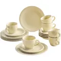 Produktbild: KAHLA 1T0419A93024W Homestyle Kaffeeservice 18tlg. natural cotton |Beiges Geschirrset für 6 Personen aus Porzellan