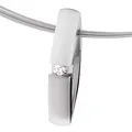 Produktbild: Ernstes Design Anhänger AN567 aus Edelstahl massiv mit Brillant 0.065 ct. tw/si