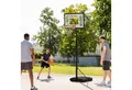 Produktbild: HOMCOM Basketballständer mit Rädern höhenverstellbar Basketballkorb Stahl Kunststoff Schwarz (Set, 1-St., mit Ständer geeignet für den Außen- und Innenbereich), 90B x 60T x 210-260H cm