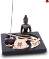 Produktbild: Zen Garten mit Buddha Figur - Japanischer Miniatur Garten - Feng Shui