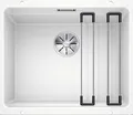 Produktbild: BLANCO ETAGON 500-U | Granitspüle aus SILGRANIT weiß | Einbauart: Unterbau | für 60 cm breite Unterschränke | Durchdachtes Systemkonzept mit vielseitig verwendbaren ETAGON-Schienen | [53x46x21,2 cm]