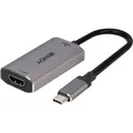 Produktbild: USB Konverter 8K60, USB-C Stecker > HDMI Buchse silber/grau, 11cm