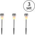 Produktbild: GLOBO LIGHTING LED Solarleuchte SOLAR, LED fest integriert, Warmweiß, Solar, Garten, Fire Effect, Akku, Terrasse, Schiebeschalter, IP44