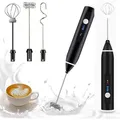 Produktbild: Elektrischer Milchaufschäumer  Usb-milchaufschäumer  Tragbarer, Per Usb Wiederaufladbarer Milchaufschäumer Für Kaffee, Latte Und Cappuccino