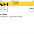 Produktbild: 500er PACK(Stk)  000433700009043000 Scheibe DIN 433-1 4,3 x 8 x0,5 Messing