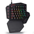 Produktbild: Redragon K585 DITI Einhand RGB Mechanische Gaming-Tastatur, Rote Schalter, Typ-C Professionelle Gaming-Tastatur mit 7 Integrierten Makrotasten, Abnehmbare Handgelenkstütze, 42 Tasten