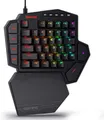 Produktbild: Redragon Einhand RGB Mechanische Gaming-Tastatur mit Roten Schaltern Tastatur (7 Makrotasten, Abnehmbare Handgelenkstütze & 42 Tasten)