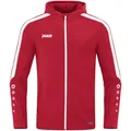 Produktbild: JAKO Kapuzenjacke Power (Polyester-Fleece, Seitentaschen mit Reißverschluss) rot Kinder