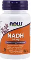 Produktbild: NOW FOODS, NADH 10mg mit D-Ribose Zellenergie 60 Veg. Kapseln SUPER PREIS